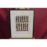 *Henry Moore (1898 - 1986), lithograph on handmade paper - Thirteen Standing Figures, 1958,