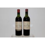 Two bottles - Chateau Lynch Bages Pauillac Medon 1950 and 1955