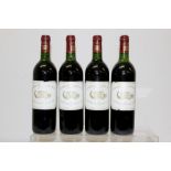 Four bottles - Chateau Margaux Grand Vin,