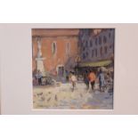 *Salliann Putman (b. 1937), watercolour and gouache - Campo San Stefano, signed, framed, 11.