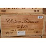 Twelve bottles - Chateau Potensac Medoc Cru Bourgeois 1996,