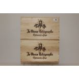 Twelve bottles - (in cases of six), De Vieux Telegraphe Chateauneuf du Pape 2012,