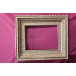 Late 19th century ornate gilt and gesso frame, internal measurements 51cm x 38.