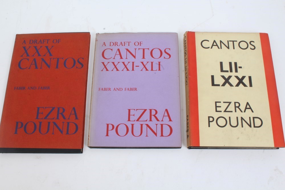 Collection of modern first and early editions - including Ezra Pound - 'Thrones'; - Image 4 of 4