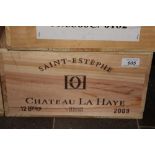 Twelve bottles - Chateau La Haye 2009,