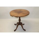 Unusual George III-style mahogany occasional table,