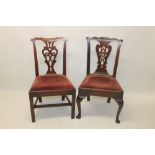 George II fruitwood dining chair,