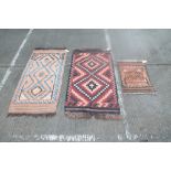 Three Kelim rugs,