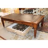 Impressive late 19th / early 20th century mahogany library table made or retailed by Simkin of
