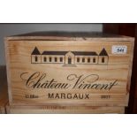 Twelve bottles - Chateau Vincent Margaux 2007,