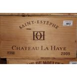 Twelve bottles - Chateau La Haye 2005,