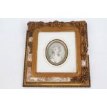 Attributed to Andrew Plimer (1763 - 1837), watercolour on ivory - miniature portrait of a Lady,