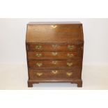 George III oak bureau,