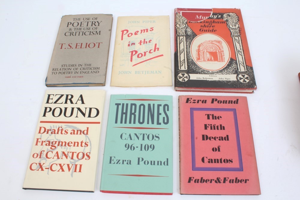 Collection of modern first and early editions - including Ezra Pound - 'Thrones'; - Image 2 of 4