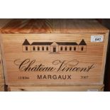 Twelve bottles - Chateau Vincent Margaux 2007,