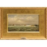 *John Moore of Ipswich (1820 - 1902), pair oils on panel - Approaching Harwich and Out Of Harwich,