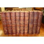 Three volumes - Morris Nests And Eggs Of British Birds 1865, in half calf binding,