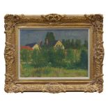 *Robert Buhler (1916 - 1989), oil on board - Groombridge Farm, circa 1950s, signed, in gilt frame,