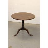 George III mahogany occasional table,