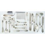 American sterling silver Grand Baroque pattern table service - comprising twelve dinner forks,