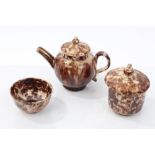 18th century Whieldon ware-type miniature teapot,