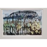 Hugh Cronyn (1905 - 1996), mixed media on paper - The Garden Fence, Higham, 1950, in glazed frame,