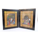 Fine pair of 19th century Nuremberg stained glass panels,