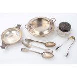 Selection of miscellaneous 20th century silver - including a two-handled sugar bowl (London 1905),