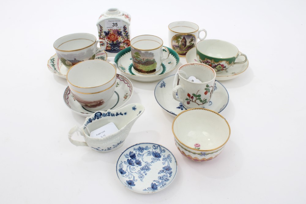 Collection of 18th and early 19th century English teawares,