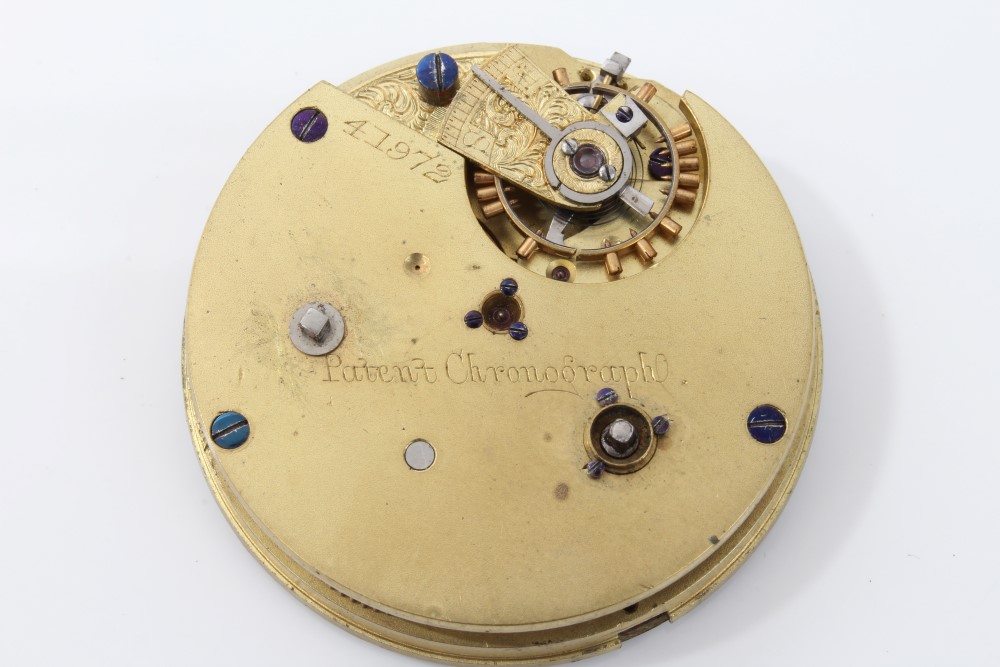Victorian Marine Chronograph pocket / deck watch with white dial, centre seconds, - Image 4 of 6