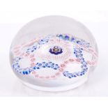 Mid-19th century French, probably Clichy glass paperweight,