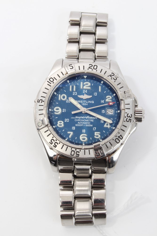 Breitling Super Ocean Steelfish wristwatch with automatic movement,