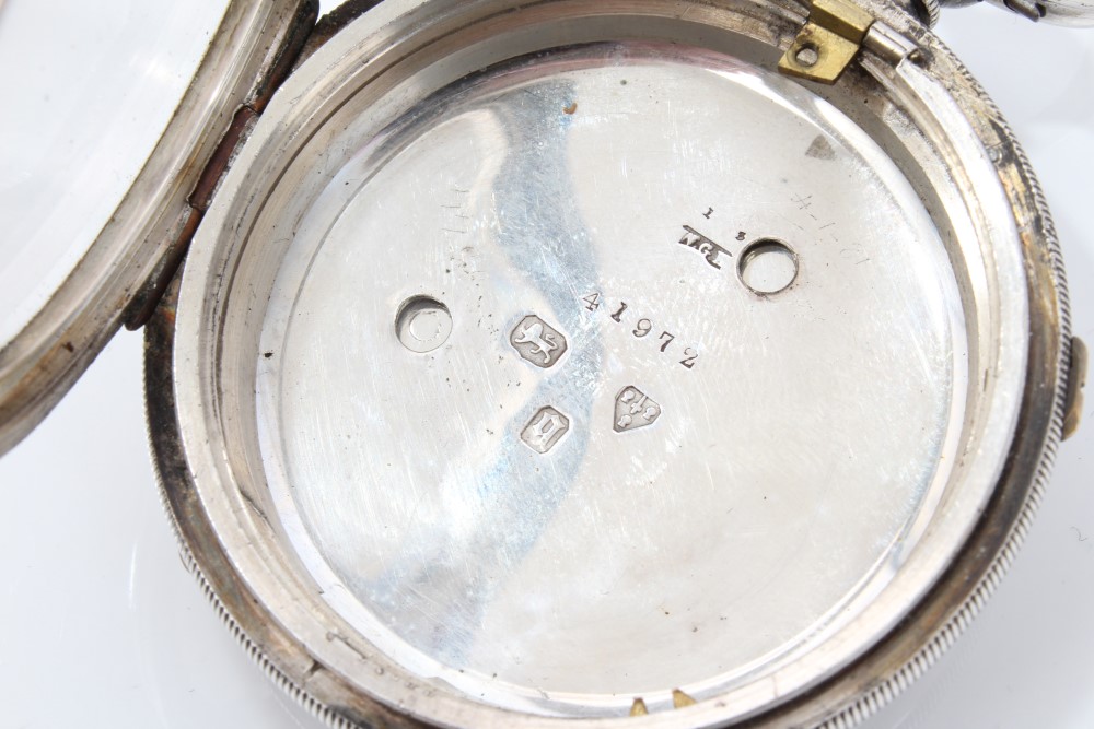 Victorian Marine Chronograph pocket / deck watch with white dial, centre seconds, - Image 5 of 6