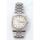 1970s gentlemen's Omega Constellation Automatic wristwatch with silvered dial, day / date aperture,