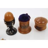 19th century tortoiseshell octagonal thimble case,