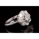 Diamond cluster ring,