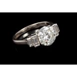 Fine Art Deco diamond ring,
