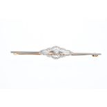 1920s diamond bar brooch,