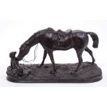 Pierre Jules Mene (1810 - 1871): Good 19th century bronze group,