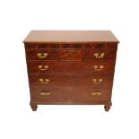 George IV mahogany chest of drawers,