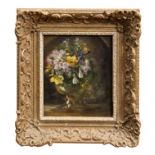 Thomas Churchyard (1798 - 1865), still life of flowers, inscribed verso 'Ellen', in gilt frame, 16.