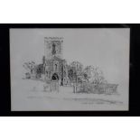 John Western, 20th century pencil drawing - Thorpeness Houses, signed and dated '72, 24.