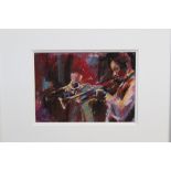 *Sylvia Paul, collection of four pastels - Jazz Musicians, each signed,