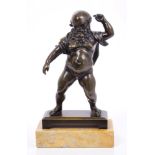 19th century Grand Tour Renaissance-style bronze figure of a bearded god,