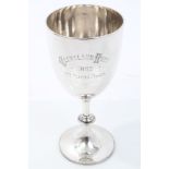 Late Victorian silver trophy engraved - Cleveland Hunt 1892, 1st Prize Dogs (London 1891),