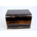 Mid-Victorian coromandel and brass bound table box by Mechin & Bazin,
