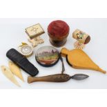 Group of 19th century novelty pin cushions - including possible French prisoner of war example,