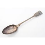 Victorian provincial silver fiddle pattern serving spoon with engraved monogram (Exeter 1854),