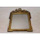 19th century giltwood wall mirror,