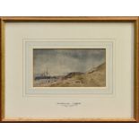 Thomas Churchyard (1798 - 1865), pencil and watercolour - Southwold, in glazed gilt frame, 10.